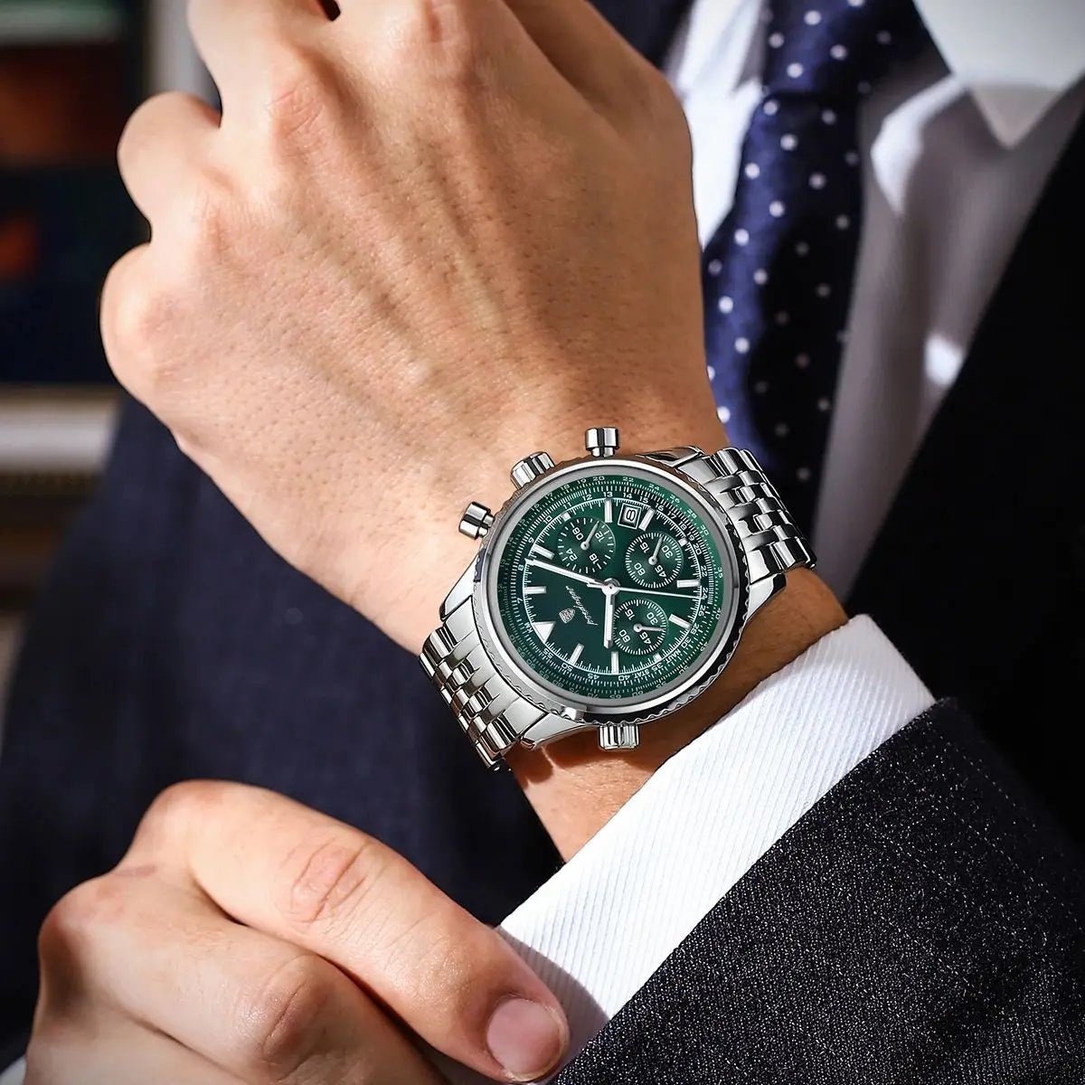 Horloge Belmont Chrono Grün