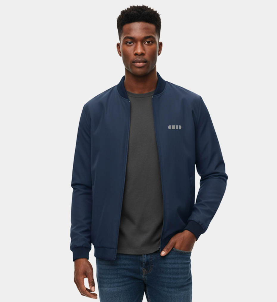 Blouson droit zippé