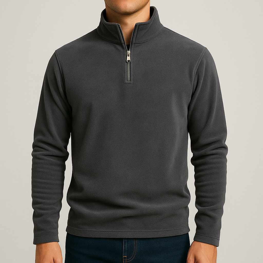 Fleecepullover mit Zipper