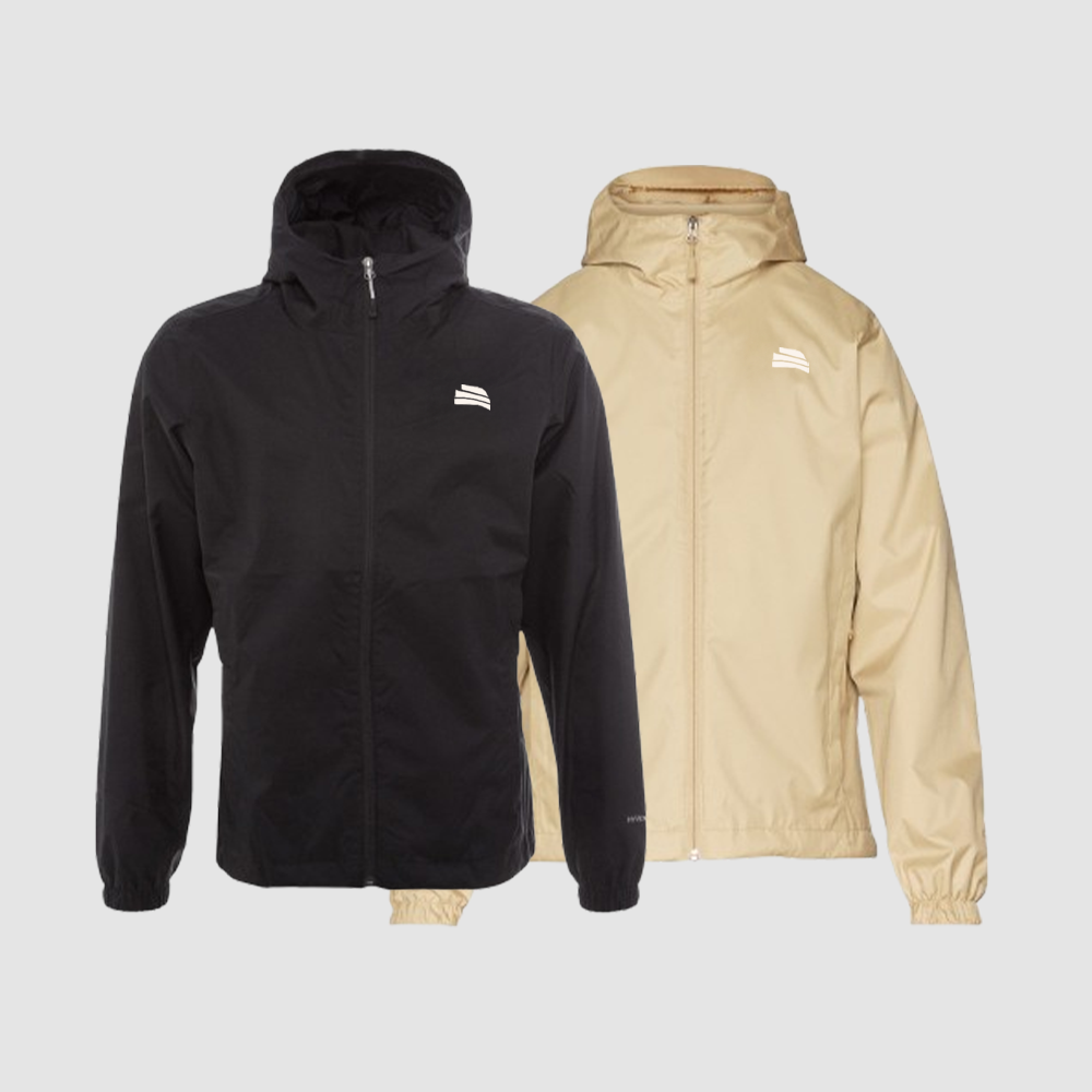 Veste droite zippée à capuche